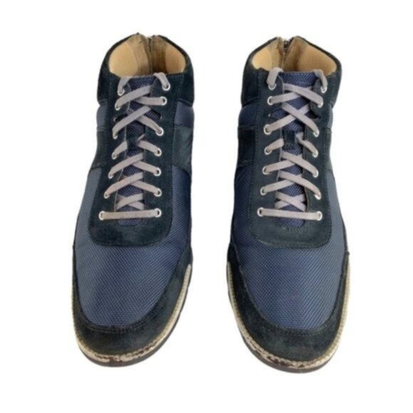 Cole Haan Grand OS Suede Canvas High Top Sneakers - Picture 2 of 9